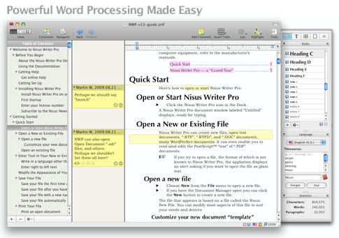 Nisus Writer Pro