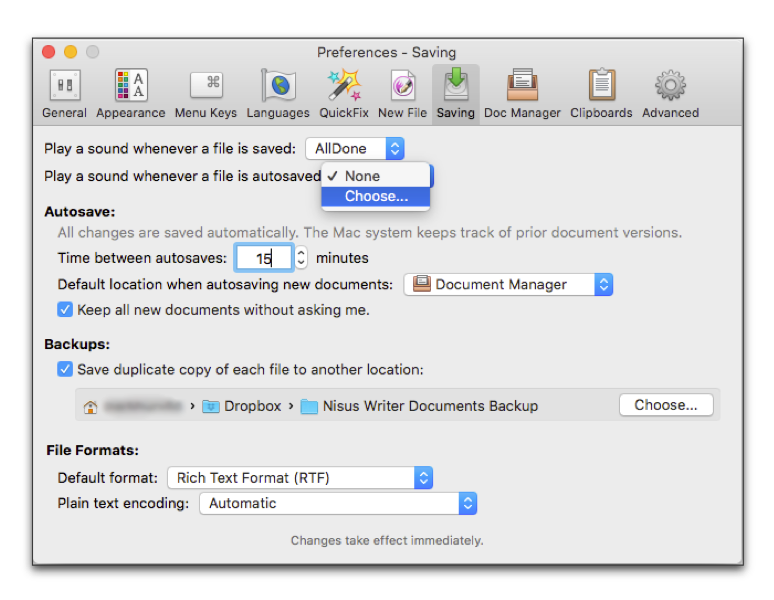 A sound selected for explicit saves & the pop-up menu open, ready to choose a sound for autosave.png