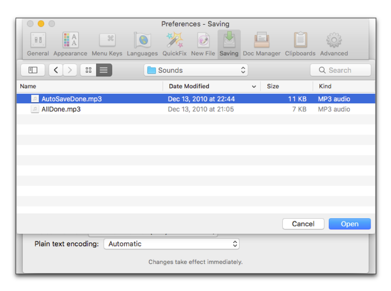 The variant of the Open dialog with a sound selected for autosave.png