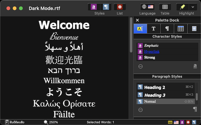 Dark Mode