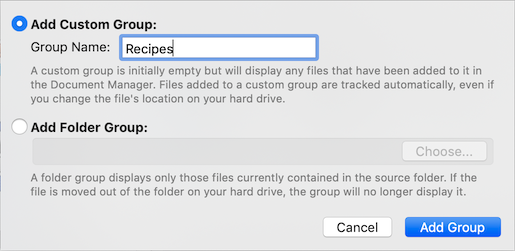 Document Groups