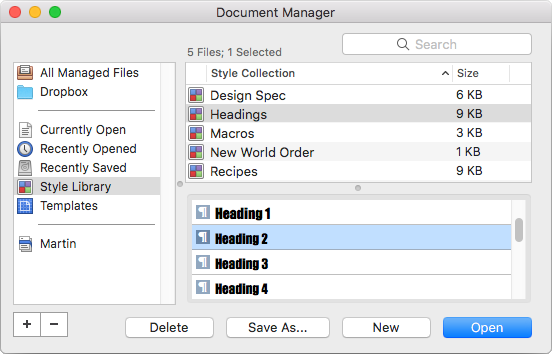 Style Library