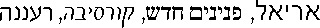 Hebrew Fonts Available