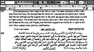 Different rulers for different scripts