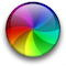 The Mac &quot;spinning beach ball&quot; cursor icon.