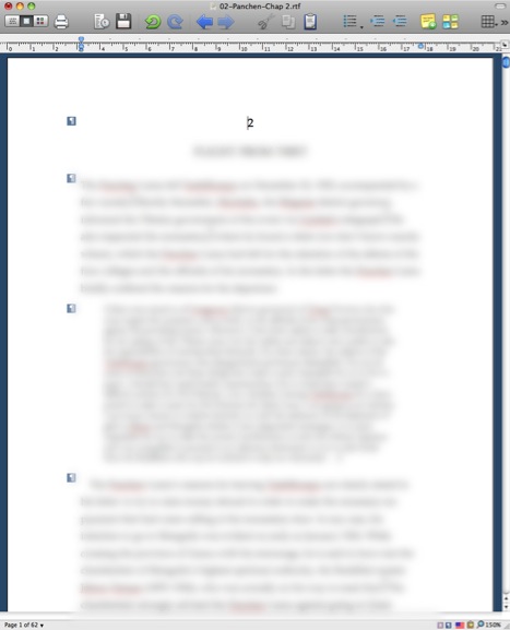 Paragraph formatting icons in Nisus. Unfortunately, no way of knowing what style is applied without clicking somewhere
