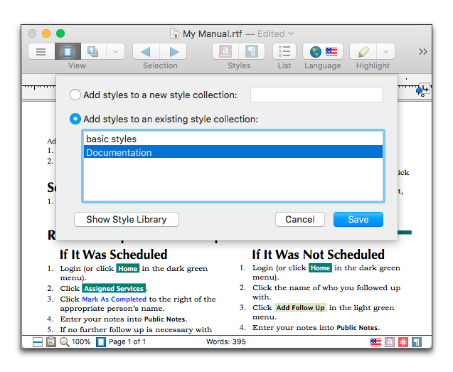Selecting a particular Style Collection to which to add styles.png