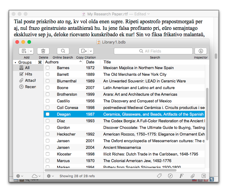 Selecting the reference to cite in the Nisus Writer Pro document.png