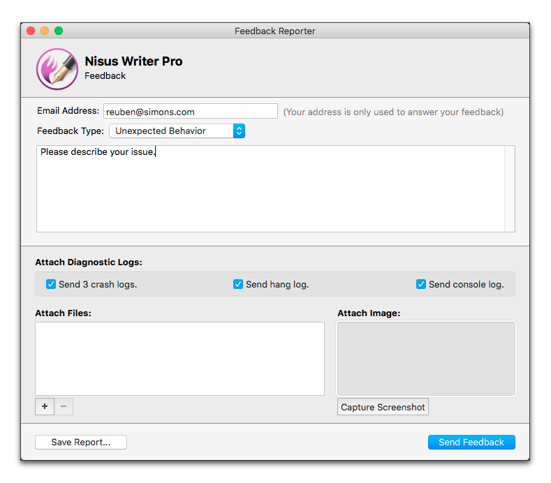 The Feedback Reporter window.png