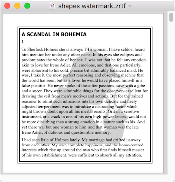 Page Watermarks and Borders