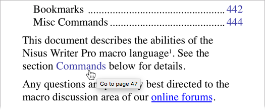 Clickable Links