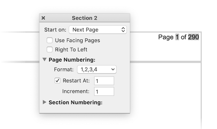 Page Numbering