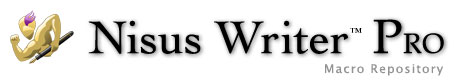 Nisus Writer Pro Macro Repository